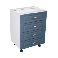 Corp inferior 60 cu 4 sertare Zebra MDF Albastru drept Corp inferior 60 cu 4 sertare Zebra MDF Albastru drept